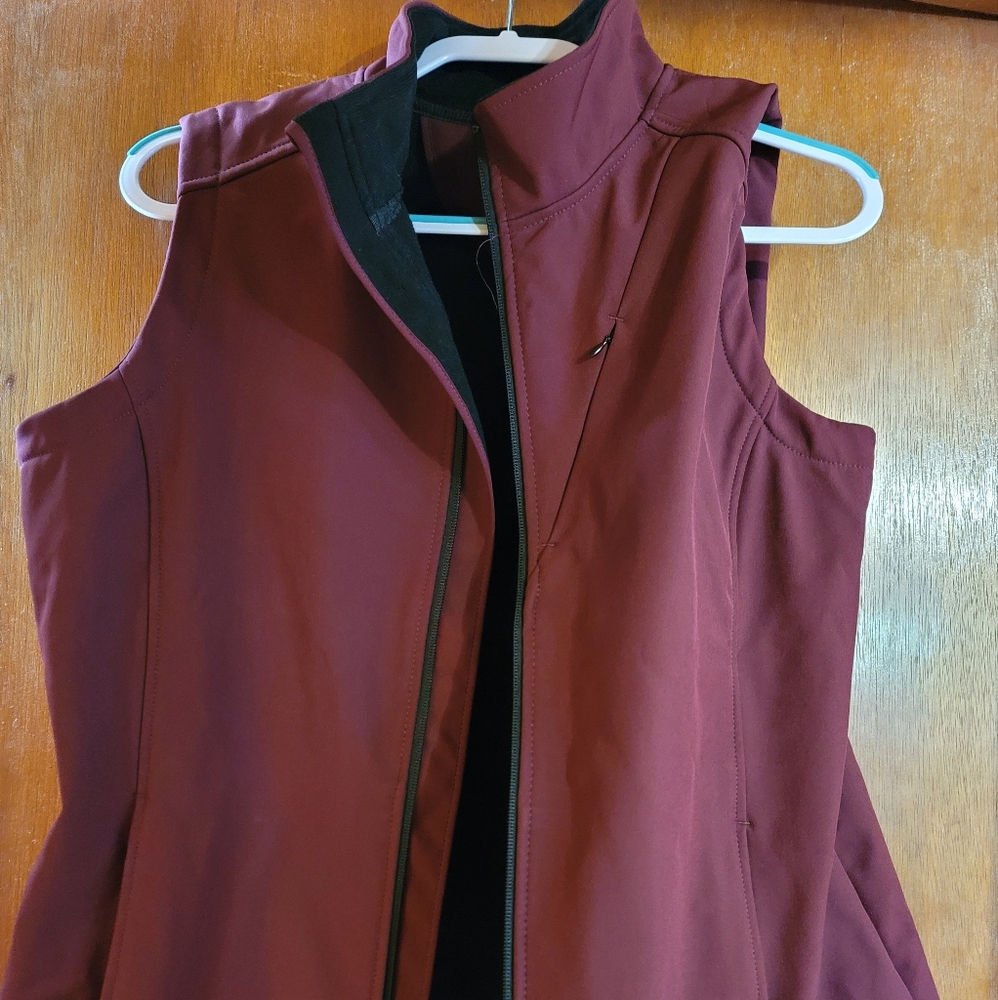 Burgundy vest